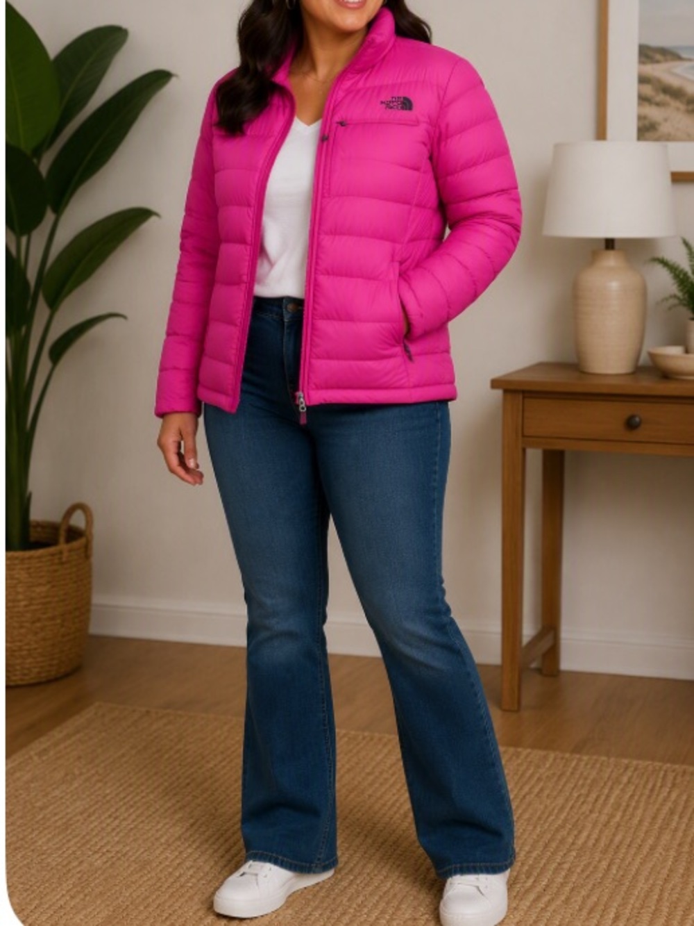 The North Face Women's Puffer Jacket - Hot Pink